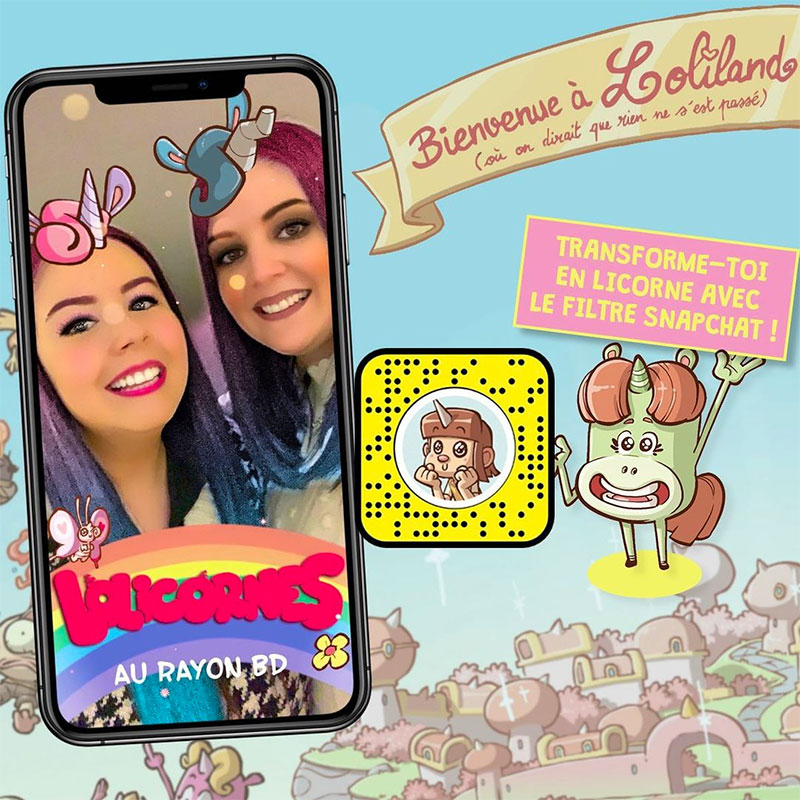 Filtre Snapchat Lolicornes