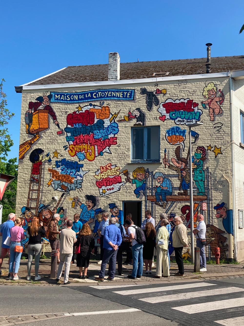 Inauguration d'une fresque Raoul Cauvin - 2