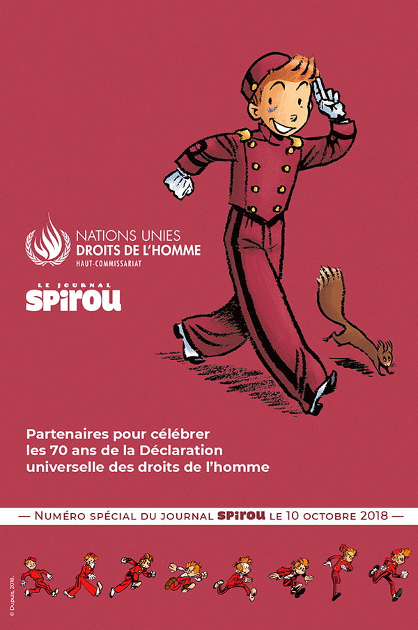 Spirou s'engage pour les droits humains avec l'ONU !