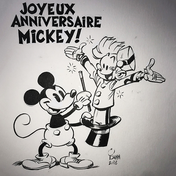 Spirou fête Mickey !