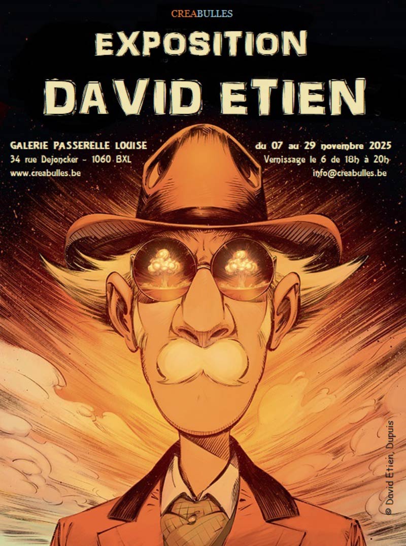 Expo David Etien (<i>Champignac</i>) à Bruxelles