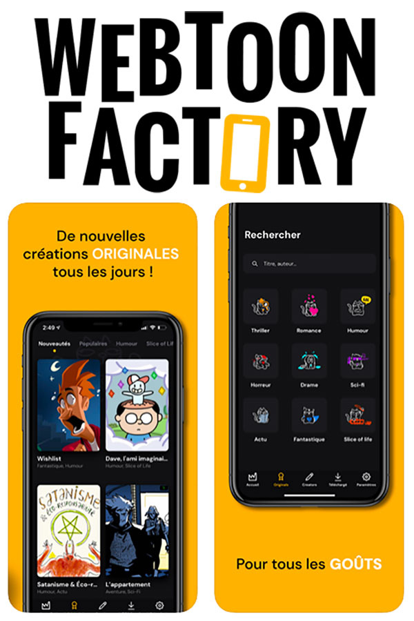 WEBTOON FACTORY est enfin disponible en app !