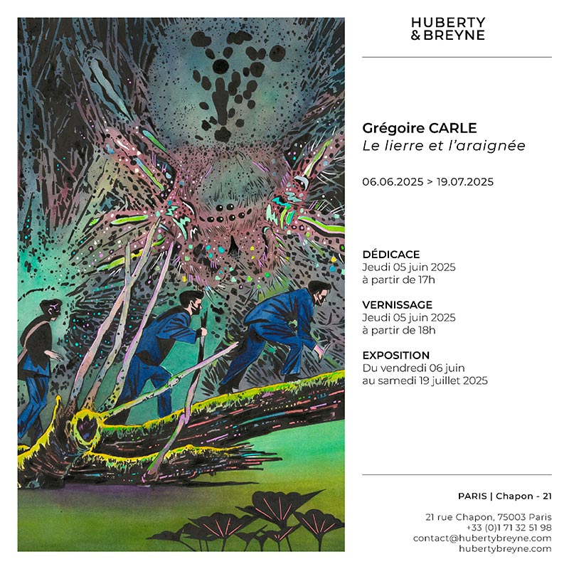 Expo Le lierre et l'araignée de Grégoire Carle, à Paris