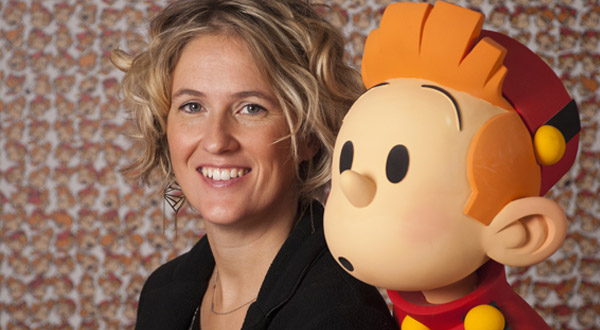 Florence Mixhel, rédactrice en chef du journal Spirou