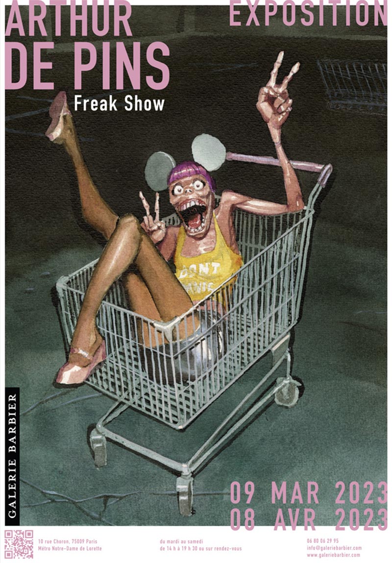  Expo <i>Freak Show</i> - Arthur de Pins (<i>Zombillénium</i>) à Paris
