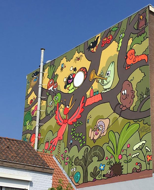 Petit Poilu : une fresque à Bruxelles