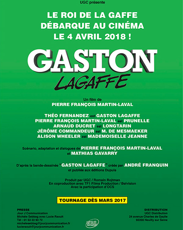 Gaston au cinéma c'est pour bientôt !