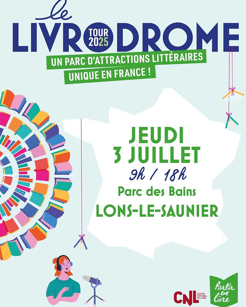 Le Livrodrome au Parc des Bains à Lons-le-Saunier