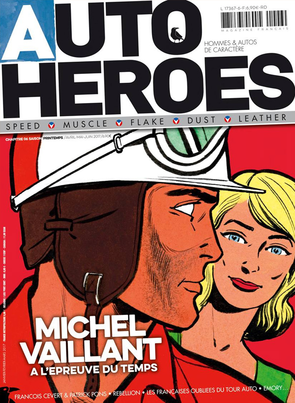 Michel Vaillant en Une du magazine AUTO HEROES