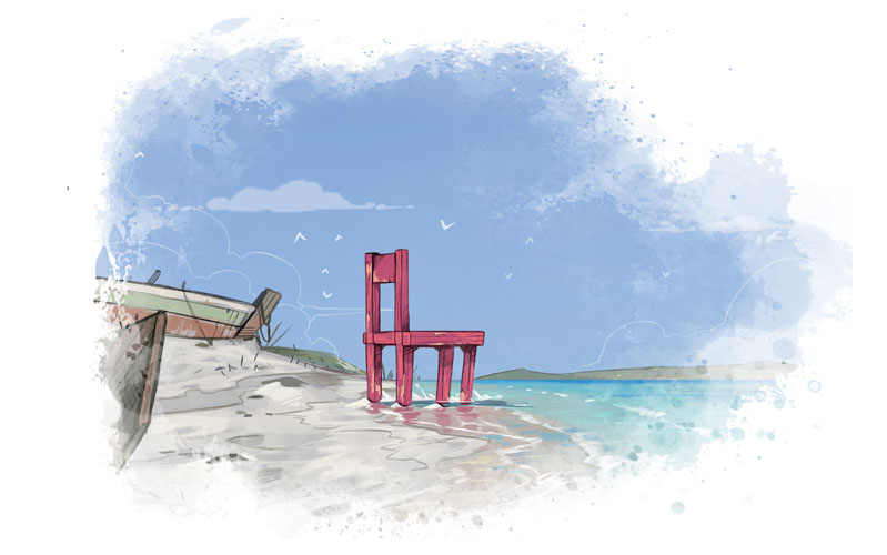 Sofia Tome 1 - La plage de la chaise rouge - Résumé